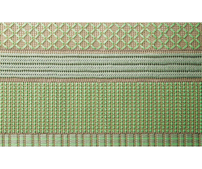 Handmade Grafismi Outdoor Rug by Paola Lenti with Geometric Embroidery Casa Design Group
