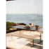 Sleek Graphic Rectangular Outdoor Dining Table by Potocco with HPL Top and Metal Base | Casa Design Group