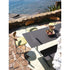 Sleek Graphic Rectangular Outdoor Dining Table by Potocco with HPL Top and Metal Base | Casa Design Group