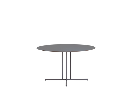 Sleek Graphic Outdoor Round Dining Table by Potocco | Casa Design Group