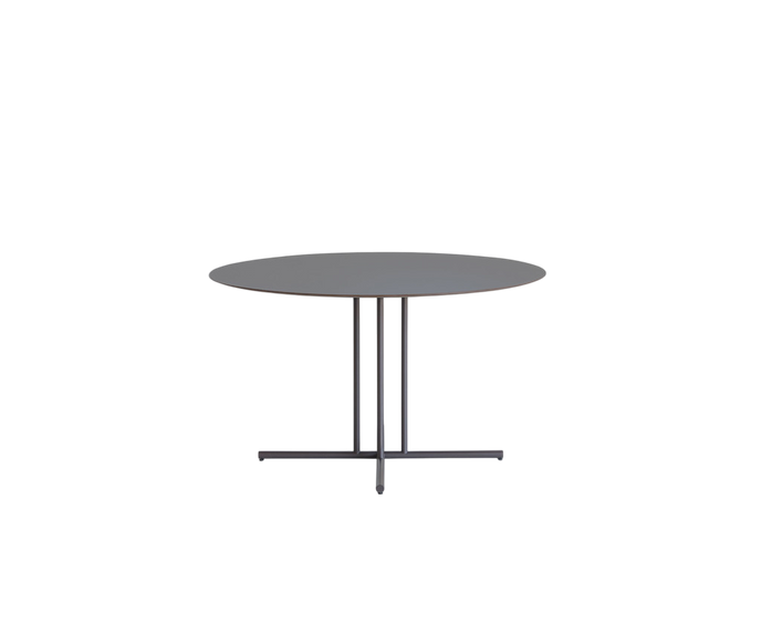 Sleek Graphic Outdoor Round Dining Table by Potocco | Casa Design Group