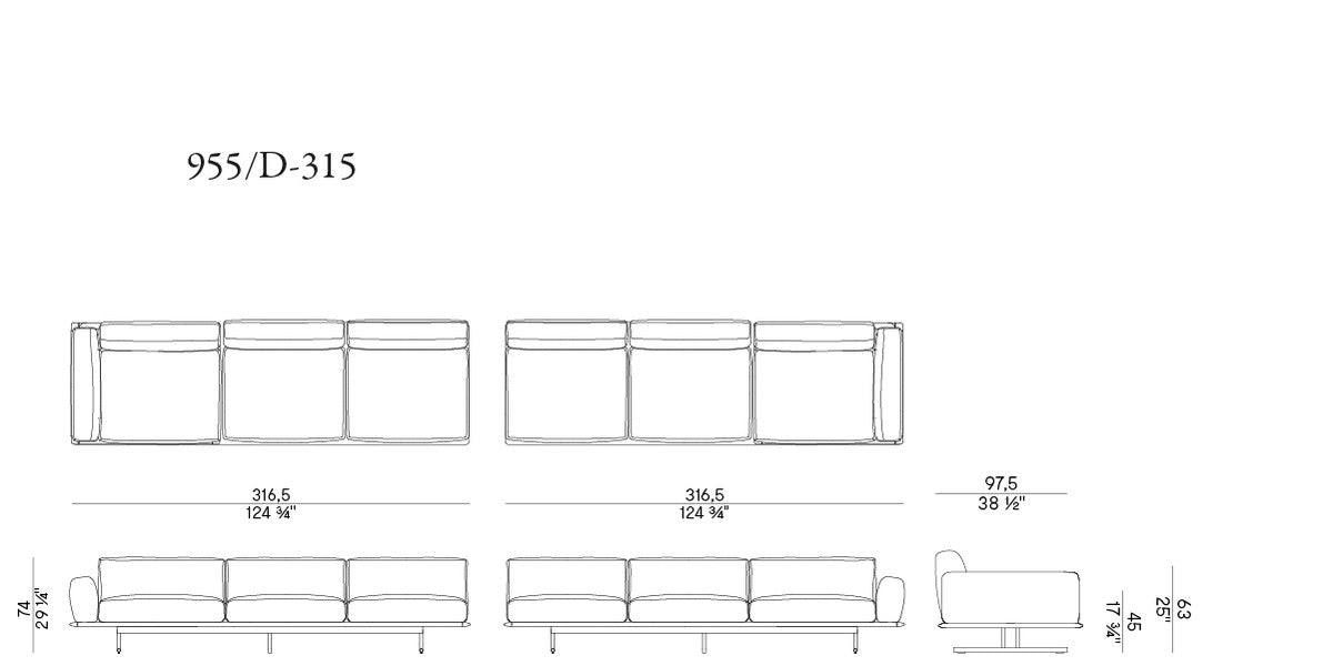 High End Graphic Sofa by Potocco Casa Design Group