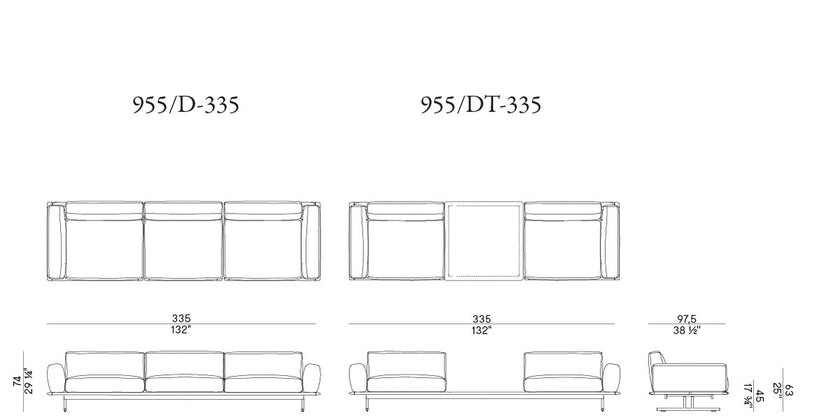 High End Graphic Sofa by Potocco Casa Design Group
