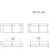 High End Graphic Sofa by Potocco Casa Design Group