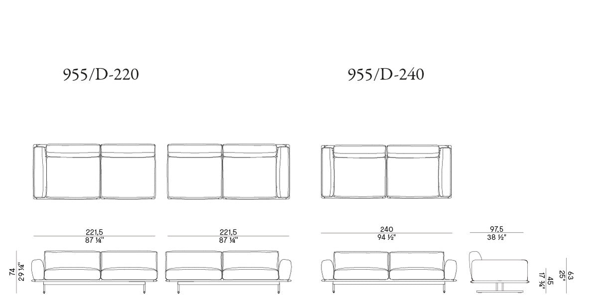 High End Graphic Sofa by Potocco Casa Design Group