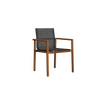 Modern Greenwich Outdoor Batyline Teak Dining Armchair by Danao | Casa Design Group