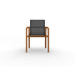 Modern Greenwich Outdoor Batyline Teak Dining Armchair by Danao | Casa Design Group