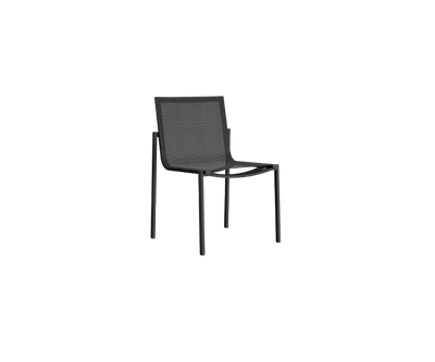 Elegant Greenwich Outdoor Aluminum Batyline Dining Side Chair by Danao | Casa Design Group