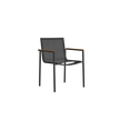 Contemporary Greenwich Outdoor Stackable Aluminium Batyline Dining Armchair by Danao | Casa Design 