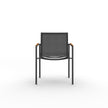Contemporary Greenwich Outdoor Stackable Aluminium Batyline Dining Armchair by Danao | Casa Design Group