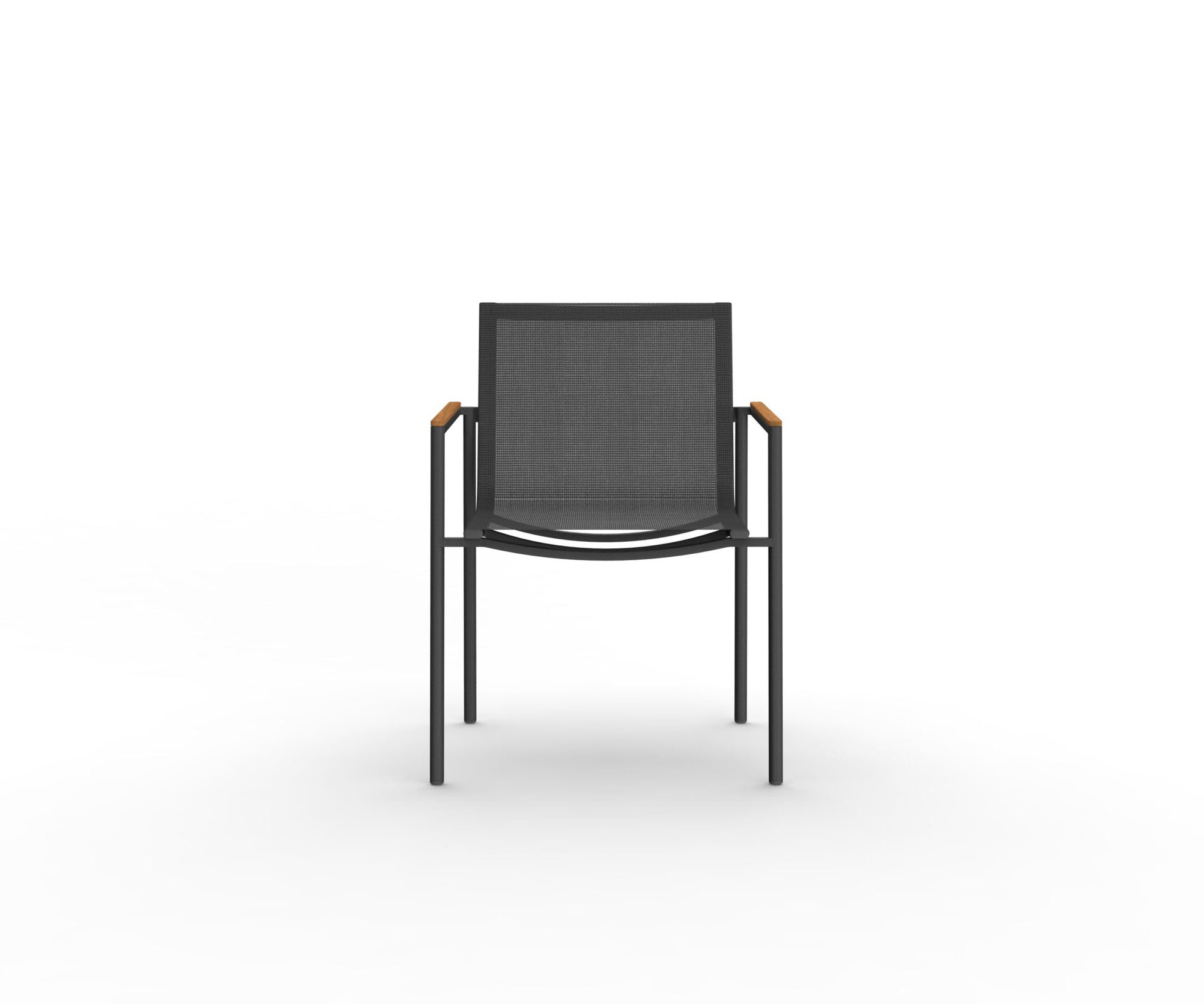 Contemporary Greenwich Outdoor Stackable Aluminium Batyline Dining Armchair by Danao | Casa Design 