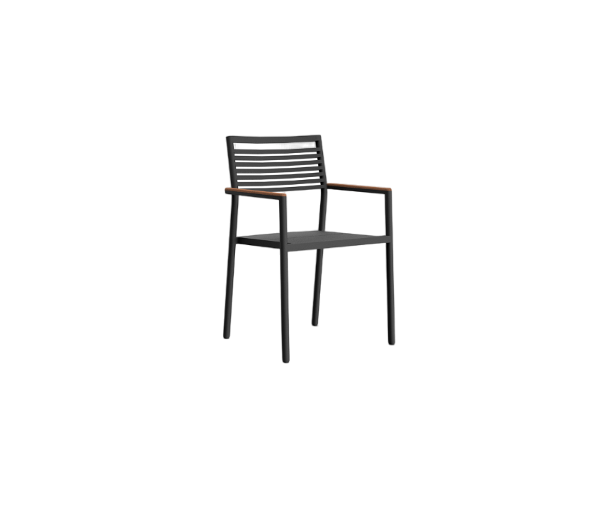 Contemporary Greenwich Outdoor Stackable Dining Armchair by Danao | Casa Design Group