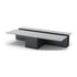 Grek Coffee Table by Living Divani featuring a sculptural design with an integrated magazine holder.