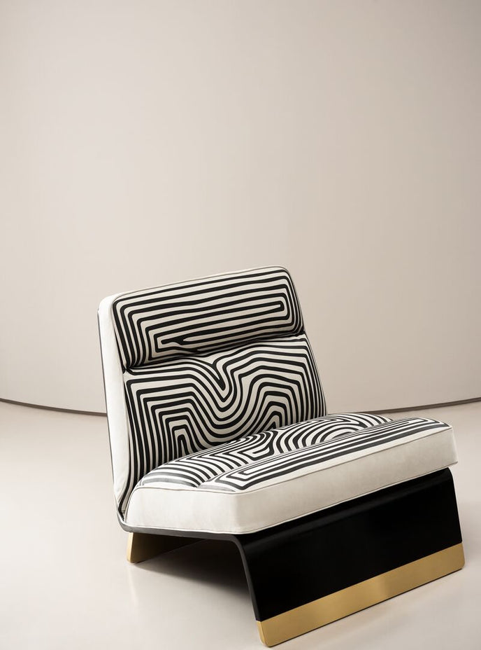 Greta Special Edition Printed Lounge Armchair by Draga & Aurel for Baxter | Casa Design Group
