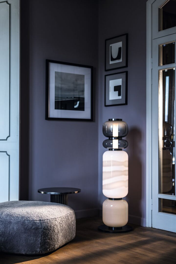 Haiku Floor Lamp in Mouth-Blown Murano Glass by Baxter | Casa Design Group