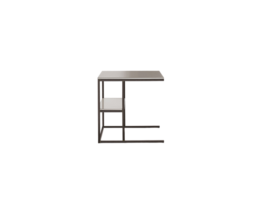 Hardy Contemporary C Table with Metal Frame by Andrea Parisio for Meridiani | Casa Design Group