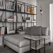 Hardy Contemporary C Table with Metal Frame by Andrea Parisio for Meridiani | Casa Design Group