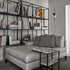 Hardy Contemporary C Table with Metal Frame by Andrea Parisio for Meridiani | Casa Design Group