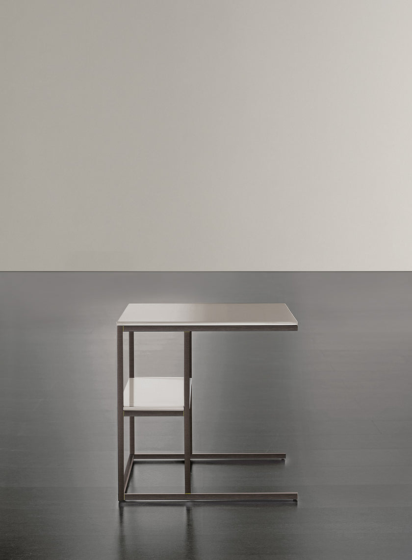 Hardy Contemporary C Table with Metal Frame by Andrea Parisio for Meridiani | Casa Design Group