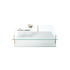 Modern Harvey Square Side Table by Paola Lenti Crafted with Wood and Glass Elements Casa Design Group