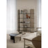 Helena Coffee Table by Capital with a lacquered round top, marble insert, and metallic accents.