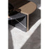 Helena Coffee Table by Capital with a lacquered round top, marble insert, and metallic accents.
