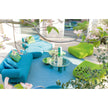 Contemporary Helico Outdoor Coffee Table by Paola Lenti Combining Majolica and Glass for a Sophisticated Design Casa Design Group