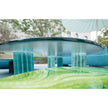 Contemporary Helico Outdoor Coffee Table by Paola Lenti Combining Majolica and Glass for a Sophisticated Design Casa Design Group