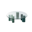 Contemporary Helico Outdoor Coffee Table by Paola Lenti Combining Majolica and Glass for a Sophisticated Design Casa Design Group