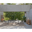 Modern Heritage Outdoor Dining Table with Teak Details Casa Design Group