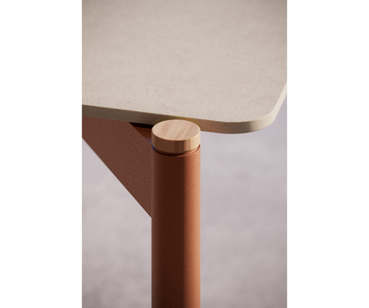 Modern Heritage Outdoor Dining Table with Teak Details Casa Design Group