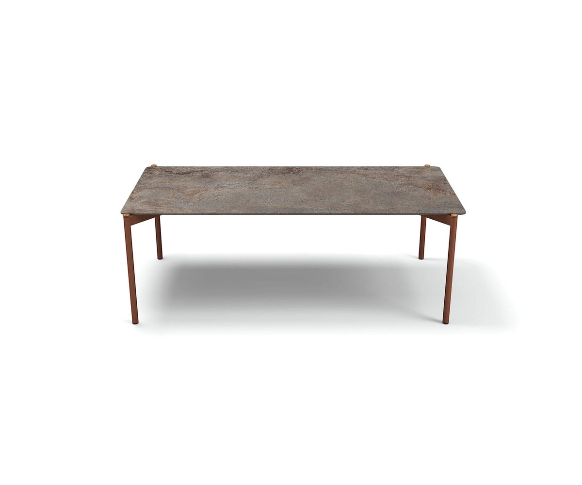 Modern Heritage Outdoor Dining Table with Teak Details Casa Design Group