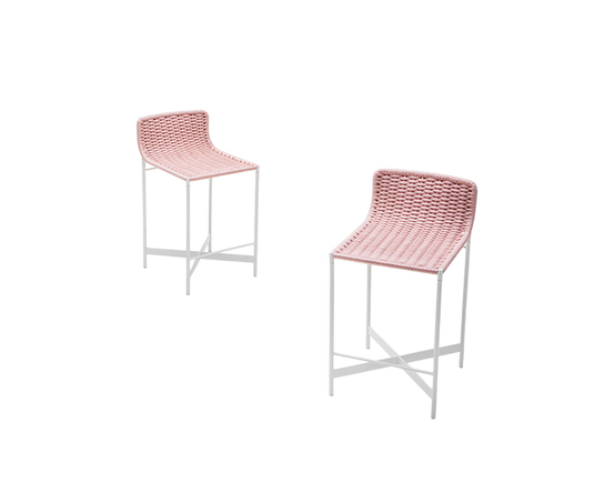 Hand Woven Heron Outdoor Barstool by Paola Lenti Casa Design Group