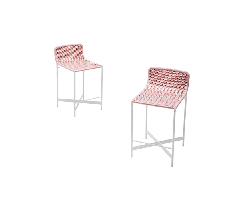 Hand Woven Heron Outdoor Barstool by Paola Lenti Casa Design Group
