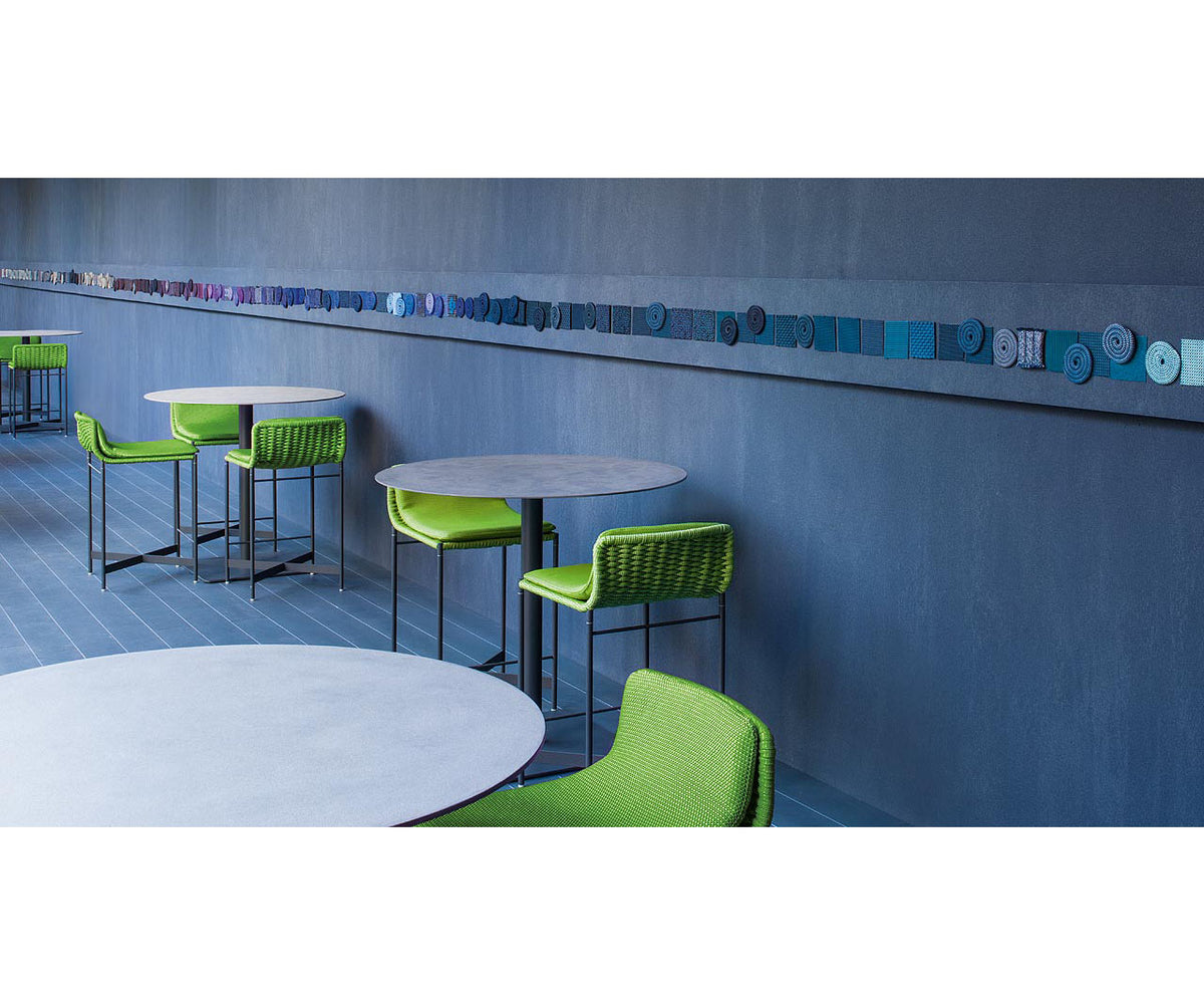 Hand Woven Heron Outdoor Barstool by Paola Lenti Casa Design Group