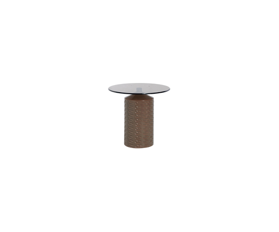 Luxury Hishi Round Outdoor Side Table by Potocco | Modern Geometric Design | Casa Design Group