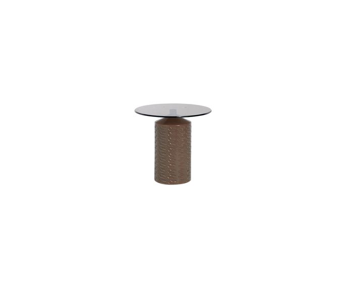 Luxury Hishi Round Outdoor Side Table by Potocco | Modern Geometric Design | Casa Design Group