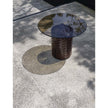 Luxury Hishi Round Outdoor Side Table by Potocco | Modern Geometric Design | Casa Design Group