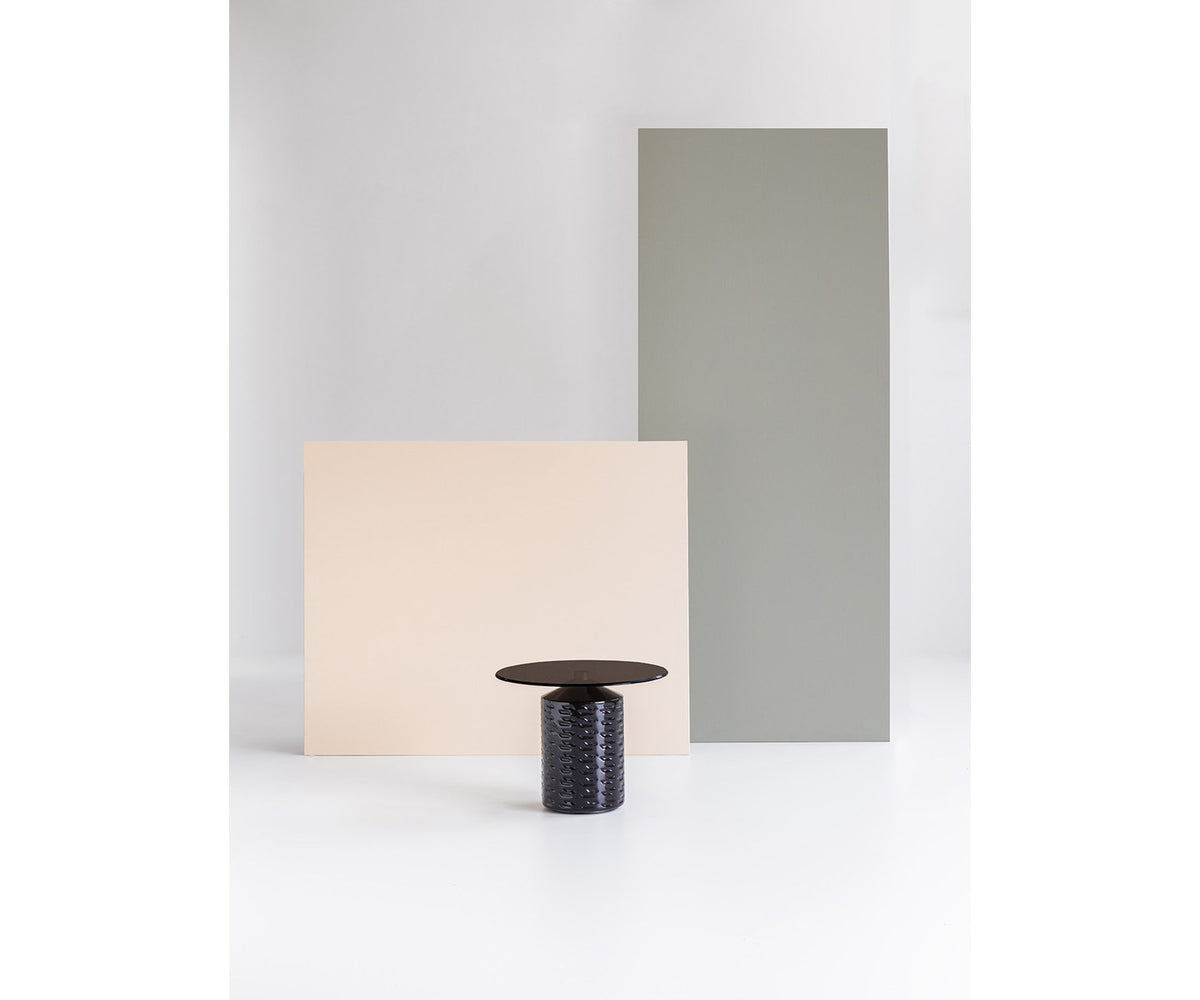 Luxury Hishi Round Outdoor Side Table by Potocco | Modern Geometric Design | Casa Design Group