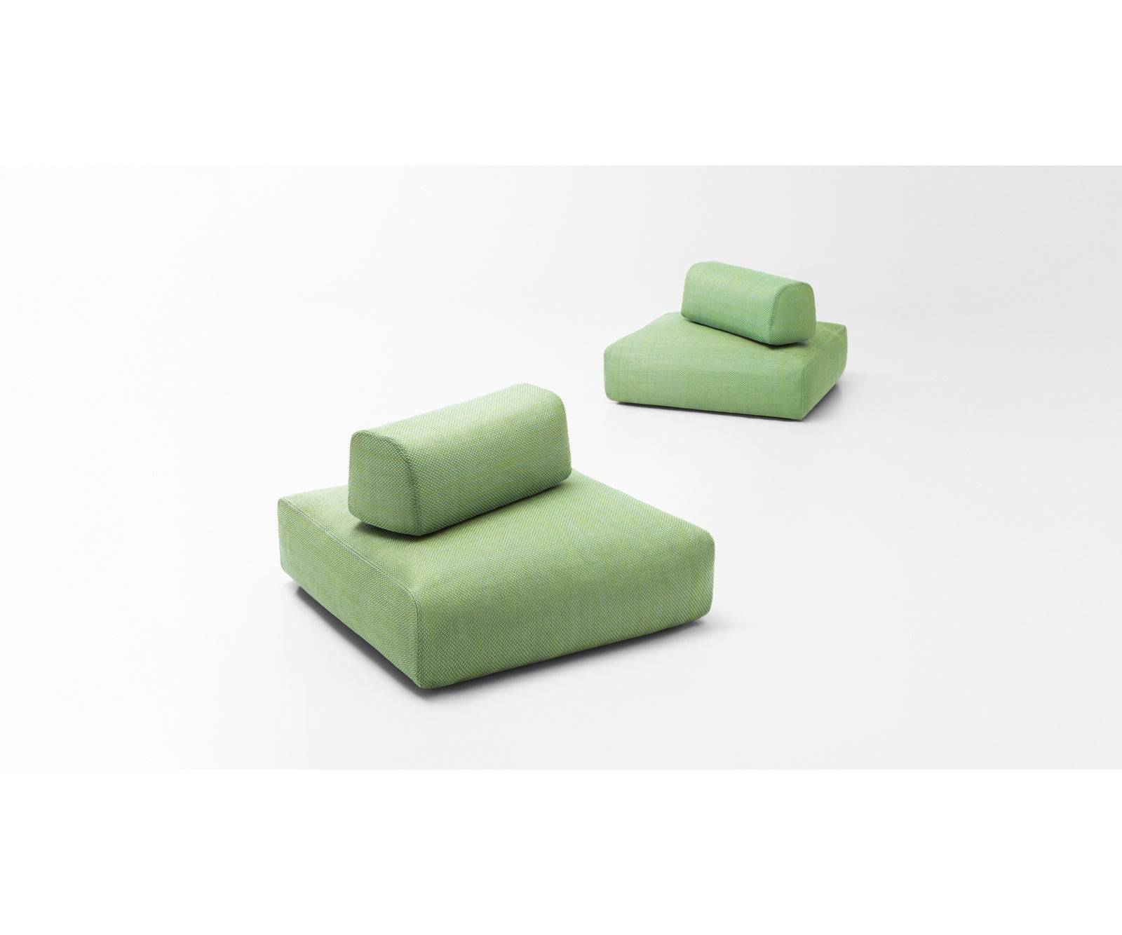 Contemporary Hopi Outdoor Pouf by Paola Lenti Designed for Comfort and Versatility Casa Design Group