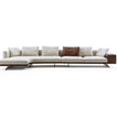 Horizon Sectional Sofa by Frigerio modular designer sectional with deep seating and contemporary Italian design | Casa Design Group