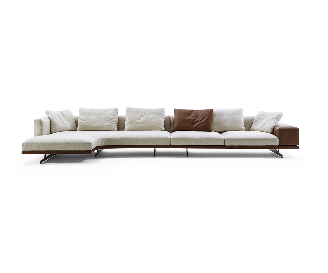 Horizon Sectional Sofa by Frigerio modular designer sectional with deep seating and contemporary Italian design | Casa Design Group