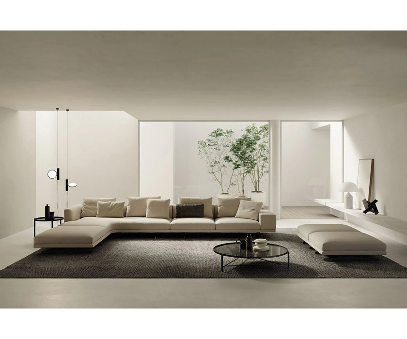 Horizon Sectional Sofa by Frigerio modular designer sectional with deep seating and contemporary Italian design | Casa Design Group