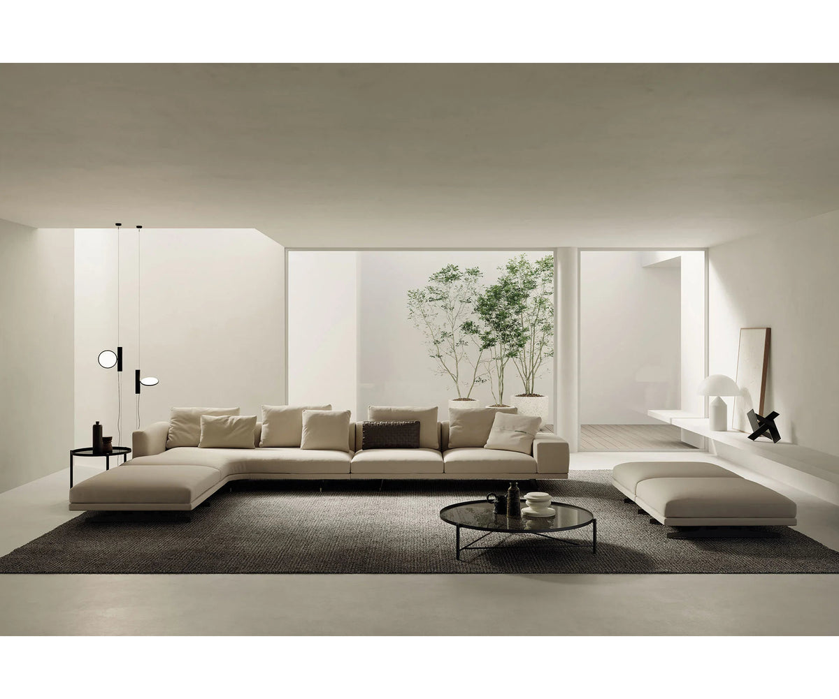 Horizon Sectional Sofa by Frigerio modular designer sectional with deep seating and contemporary Italian design | Casa Design Group
