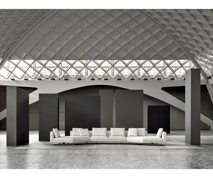 Horizon Sectional Sofa by Frigerio modular designer sectional with deep seating and contemporary Italian design | Casa Design Group