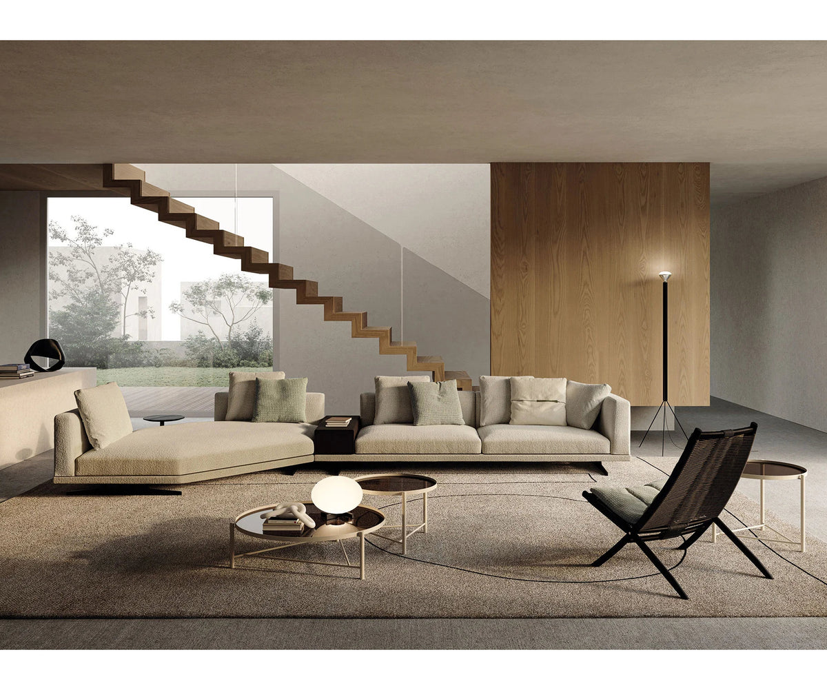 Horizon Sectional Sofa by Frigerio modular designer sectional with deep seating and contemporary Italian design | Casa Design Group