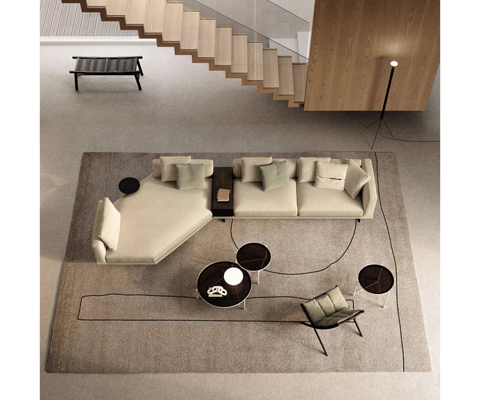 Horizon Sectional Sofa by Frigerio modular designer sectional with deep seating and contemporary Italian design | Casa Design Group