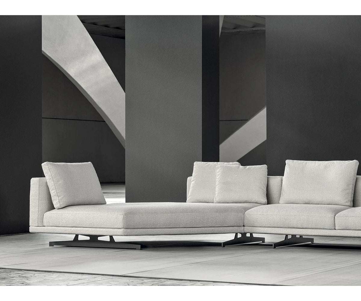 Horizon Sectional Sofa by Frigerio modular designer sectional with deep seating and contemporary Italian design | Casa Design Group