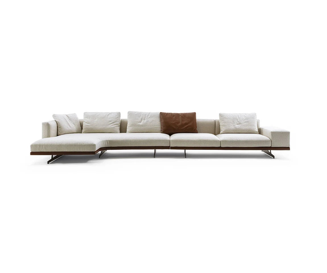 Horizon Sectional Sofa by Frigerio modular designer sectional with deep seating and contemporary Italian design | Casa Design Group