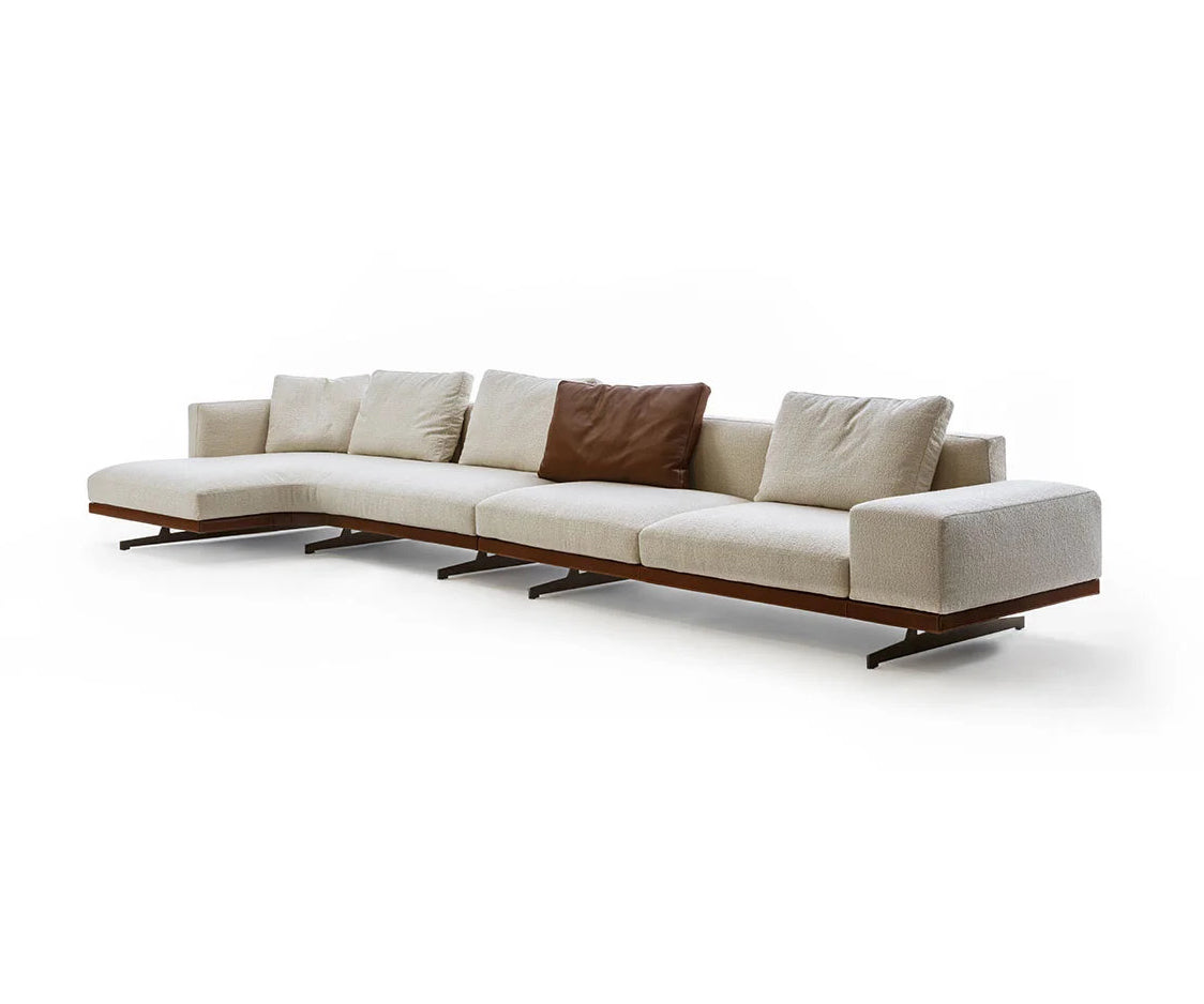 Horizon Sectional Sofa by Frigerio modular designer sectional with deep seating and contemporary Italian design | Casa Design Group